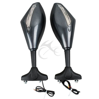 LED Turn Signals Integrated Mirrors for Honda CBR 600 F1/F2/F3/F4/F4i (1987–2006)