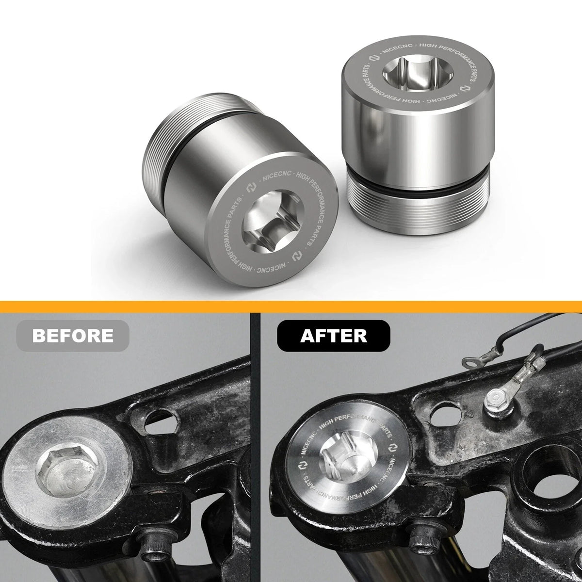 1 Inch Fork Tube Extension Riser for Harley Road King FLHR FLHRC FLHP FLHRXS (2004–2023)