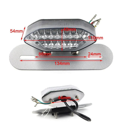 Smoke Lens 16 LEDs Tail Light Lamp for