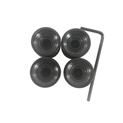 Set of 4 Black Metal Dome Tone Volume Control Knobs for Electric Guitar Bass