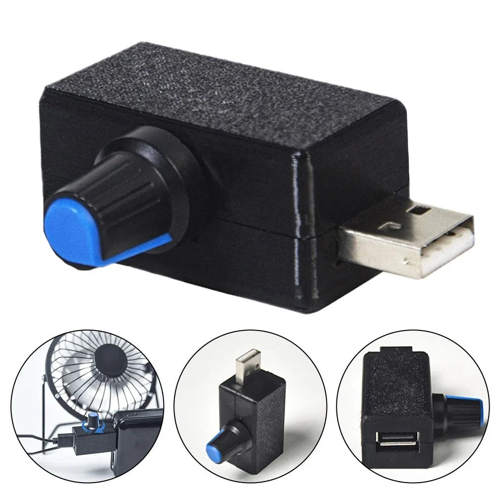 USB Fan Controller with Stepless Airflow Regulation for Universal Use