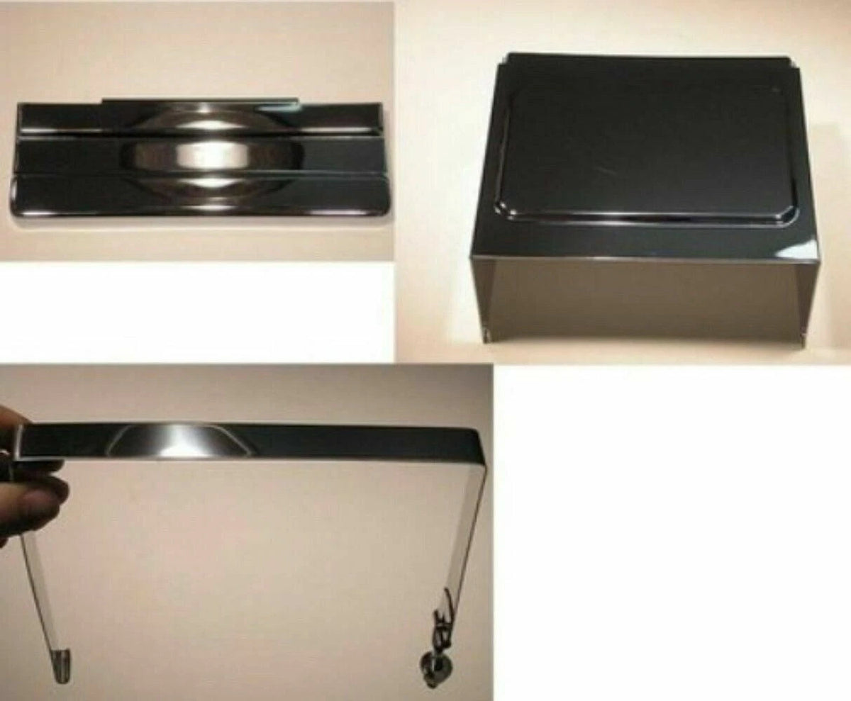 Chrome Battery Top Lid Side Cover Strap for Harley Sportster Custom (1998–2003) - DS324112, DS324115, DS317469