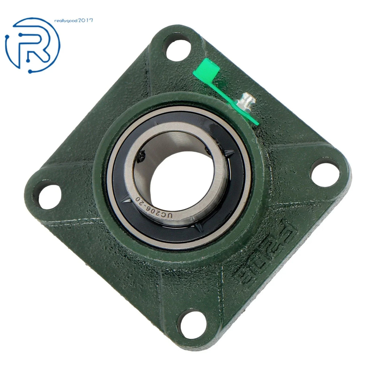 Set of 4 UCF206-20 Pillow Block Flange Bearings 1-1/4" Bore
