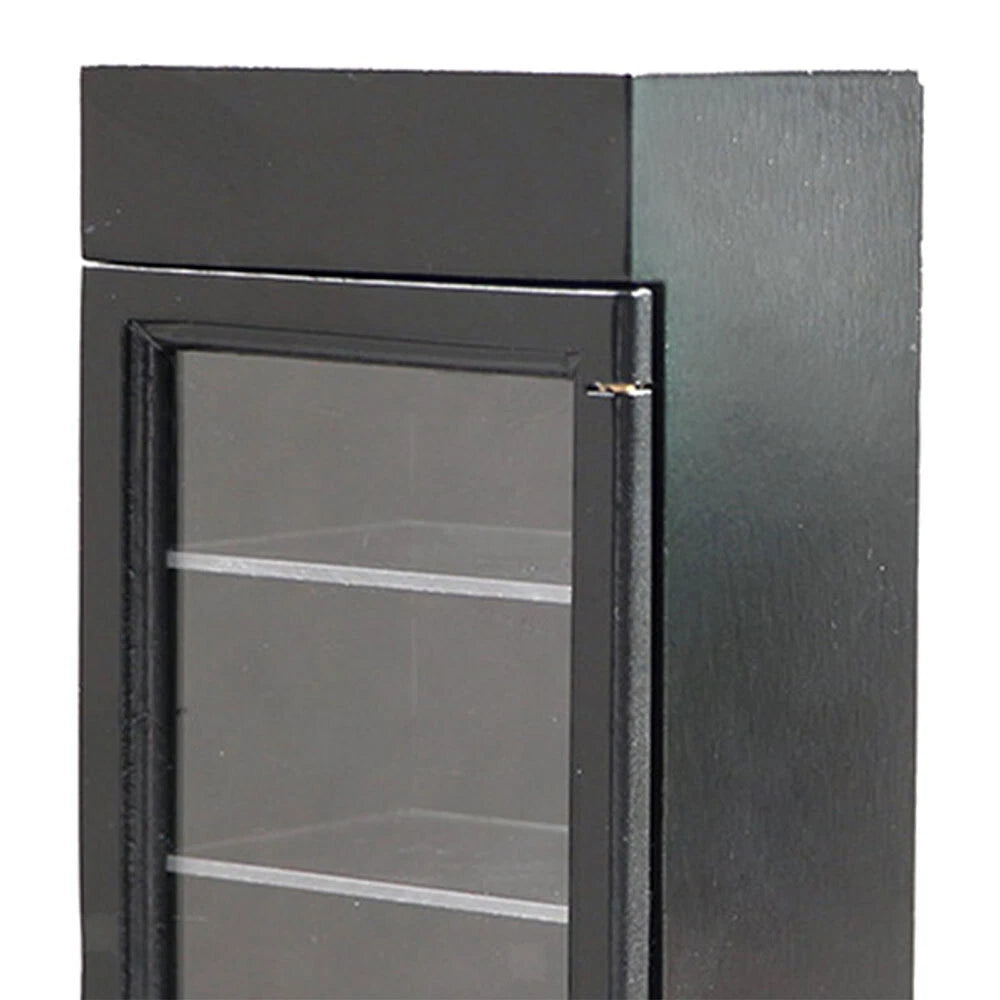 Miniature Refrigerator for Dollhouse (1:12 Scale) - Black