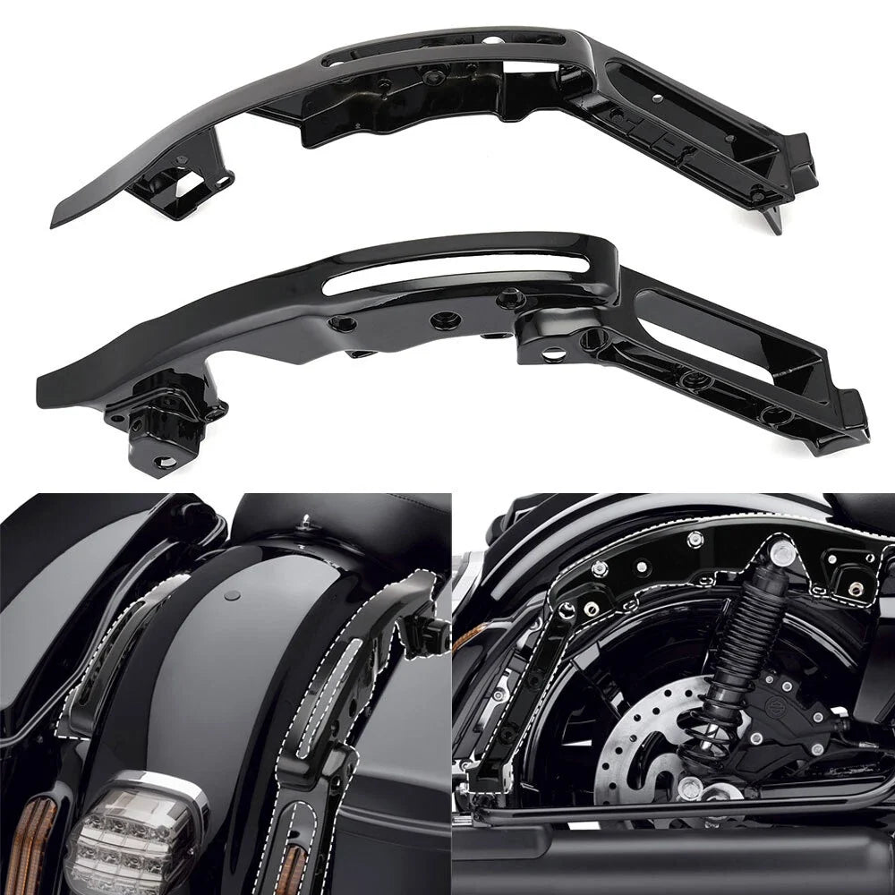 2X Rear Fender Support Kit for Harley Touring Street Road Glide (2014–2024)