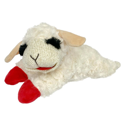 Lamb Chop Plush Toy for Small & Medium Dogs (10", White)