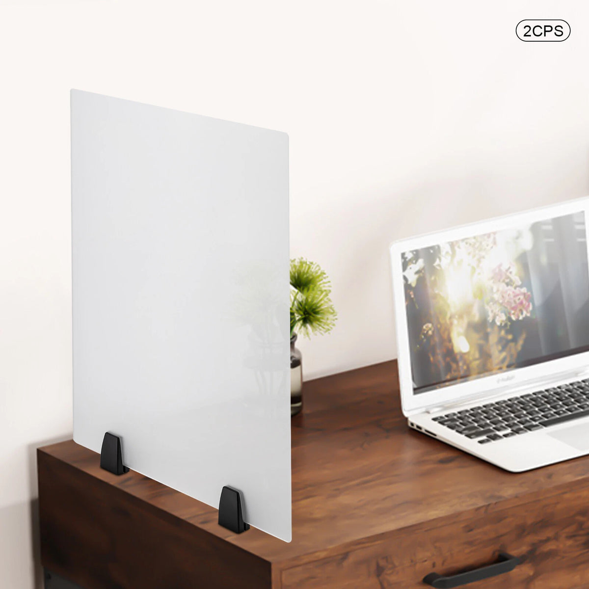 24 x 18 in Clamp-on Desk Privacy Panels for Office Partitions