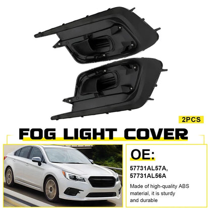 2X Front Fog Light Lamp Bezel Cover for Subaru Legacy (2018–2019)