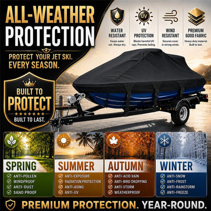 Jet Ski Cover for SeaDoo Bombardier XP 650 (1993–1996) 600D Black