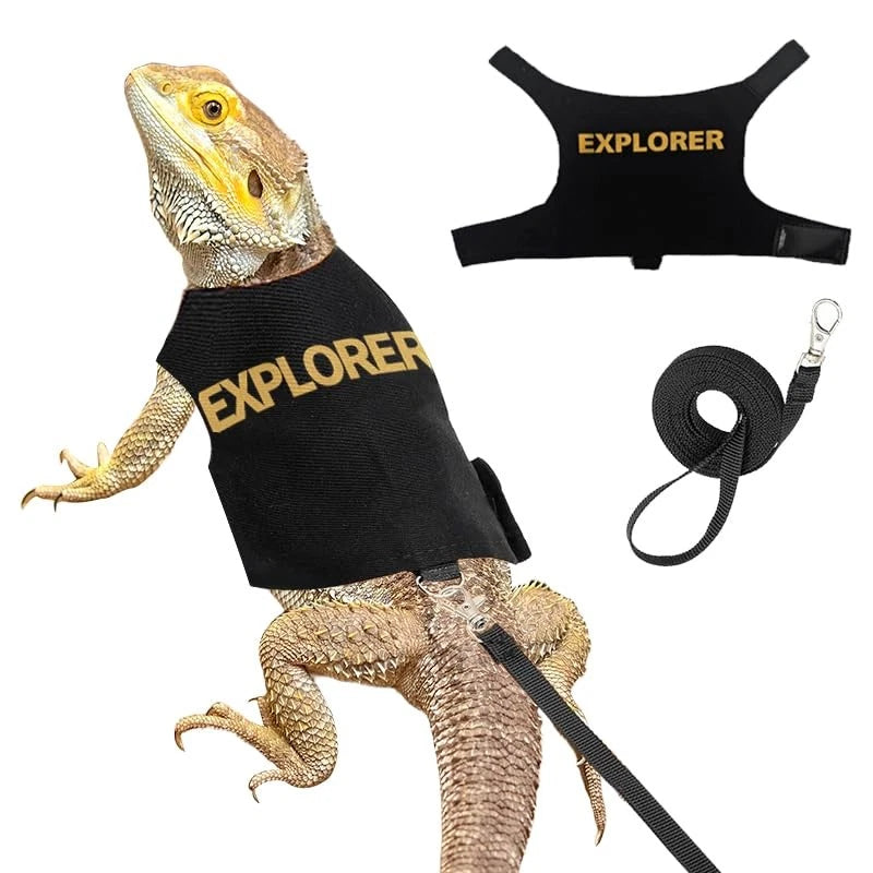 Bearded Dragon Harness and Leash for Bearded Dragon (EXPLORER)