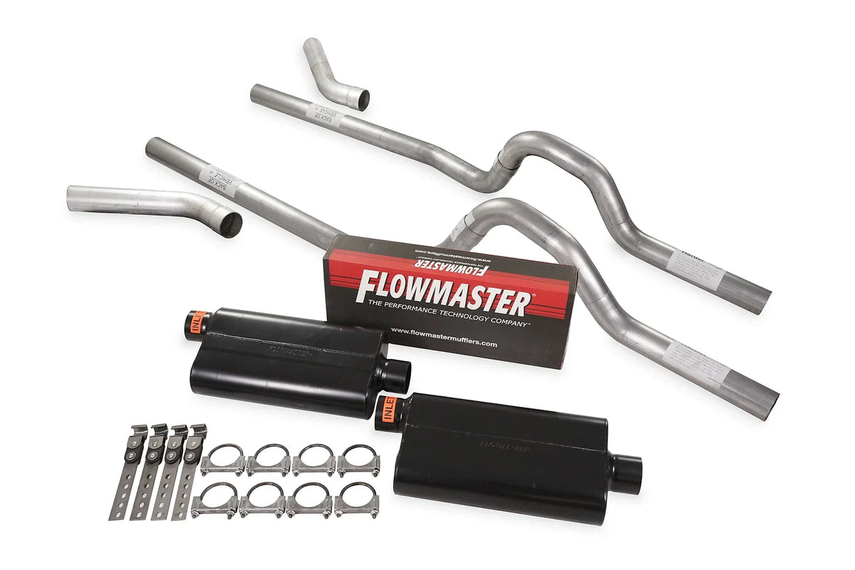 Dual Exhaust Kit 2.5" Flowmaster 50 Series for GM C/K 10 1/2 Ton (1981–1987)