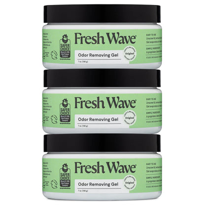 Pack of 3 Fresh Wave Odor Removing Gel 7 oz for Automotive Use