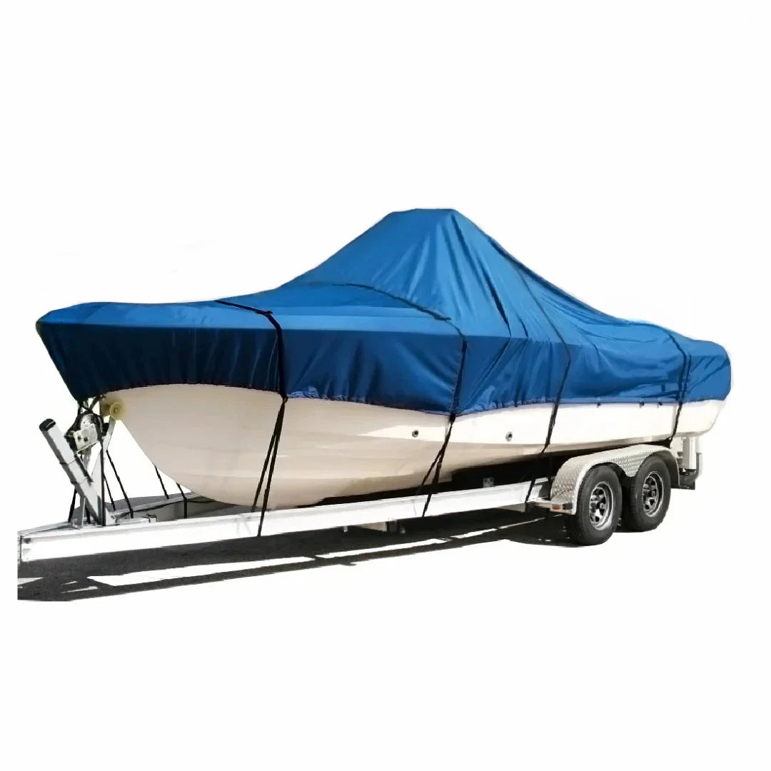 Center Console Boat Cover for Glassmaster 220 CC (Trailerable, 600D, Blue)