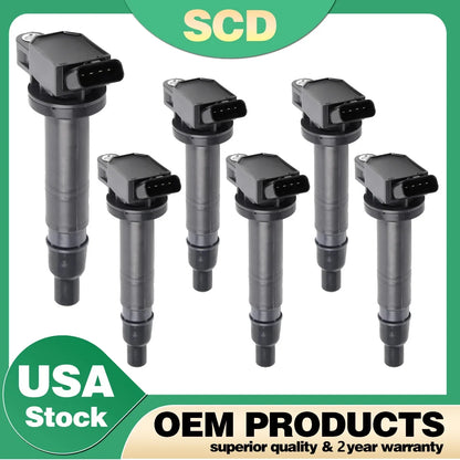 6X Ignition Coil for Toyota Tacoma 4.0L 2.7L (2005–2012) 90919-02248 UF495