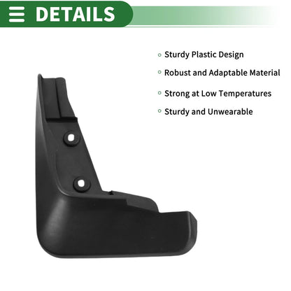 Mud Flaps Splash Guard for Chevrolet Cruze Hatchback (2017–2019) W/ Mounts