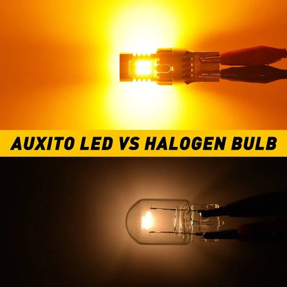 2X LED Amber Yellow Turn Signal Bulbs for AUXITO 7443 7440