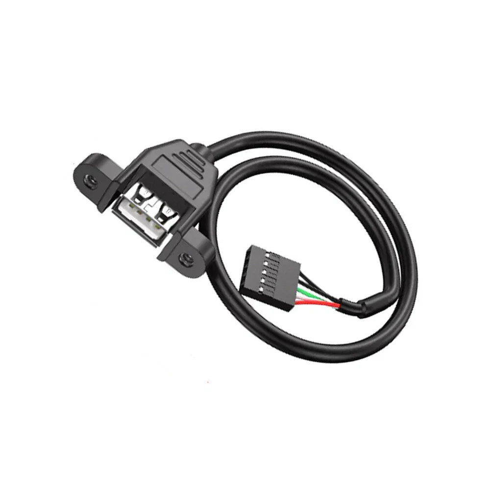 USB 2.0 Panel Mount to 5Pin Motherboard Header Extension Cable