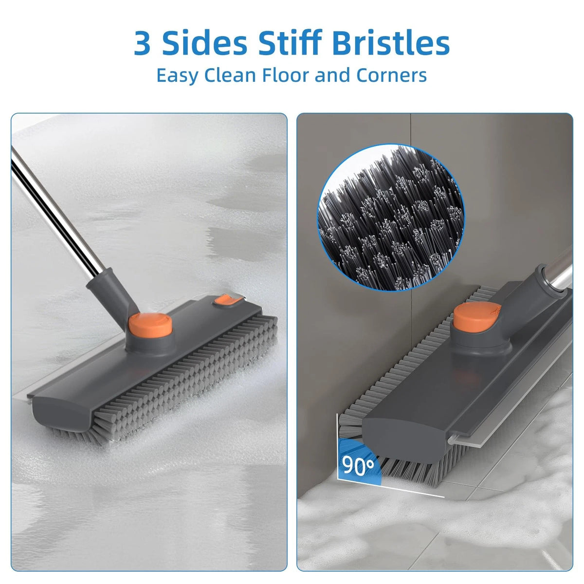 Scrub Brush with Long Handle for Gray (No Year Range)