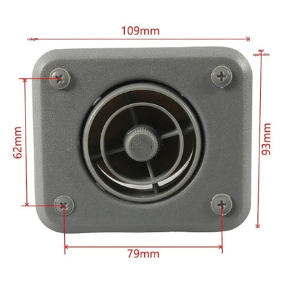 Round Adjustable AC Knob for Yacht RV Construction Vehicle
