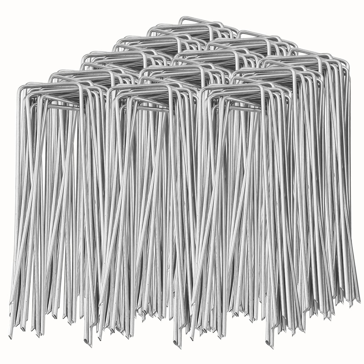 100 Pack Garden Landscape Staples 6 Inch 11 Gauge Galvanized
