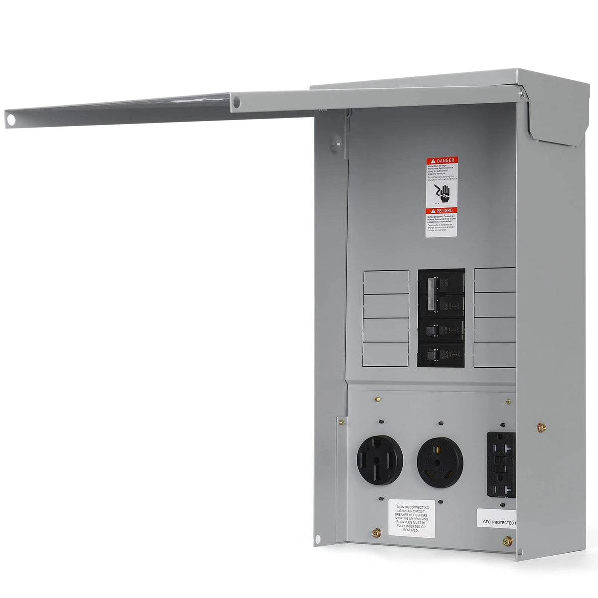 Electrical Panel RV Outlet with Breaker for RV (Prewired Circuit)