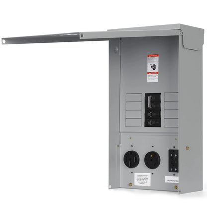 Electrical Panel RV Outlet with Breaker for RV (Prewired Circuit)