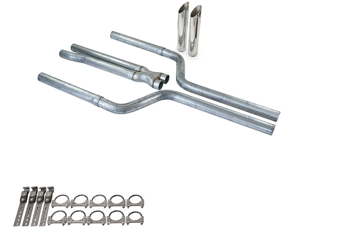 Dual Exhaust Kit for Dodge Magnum V6 (2005–2008) 2.5" No Muffler SW Tip