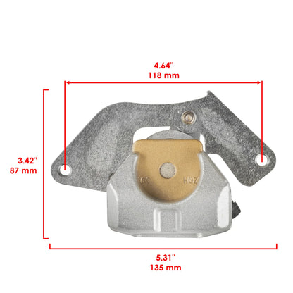 Set of 2 Front Brake Calipers with Pads for Honda TRX420TE Rancher 420 (2007–2016) MP1796CR125SU