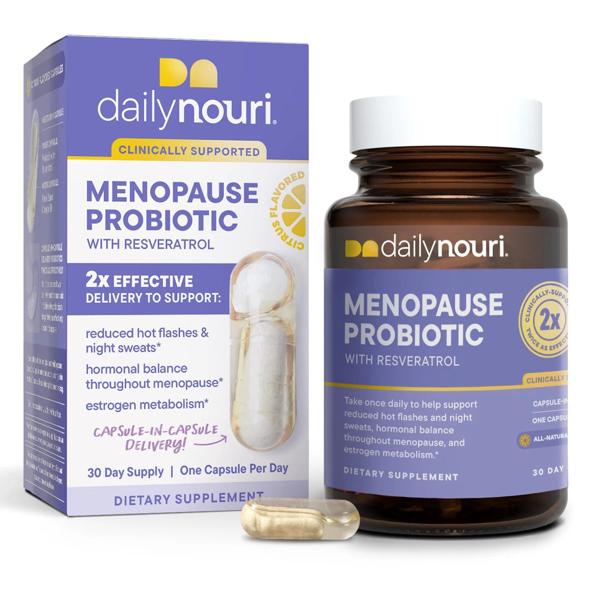 Daily Nouri Menopause Probiotics for Women (Hormonal Balance)
