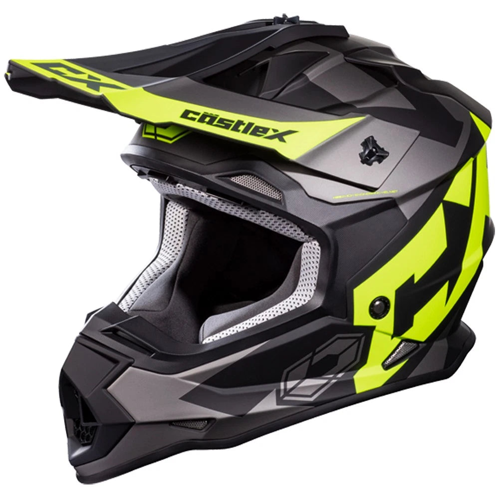 Youth Small Castle X MX Helmet for ATV UTV SxS Off Road Dirt Bike (DOT, 35-2932)