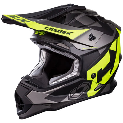 Youth Small Castle X MX Helmet for ATV UTV SxS Off Road Dirt Bike (DOT, 35-2932)