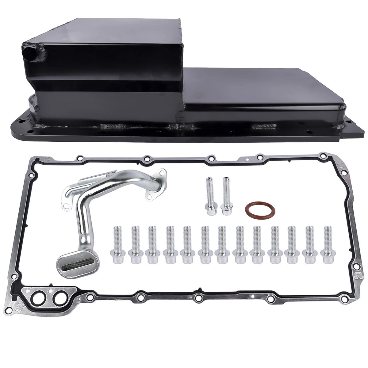 Front Sump Oil Pan Kit for GM LS LS1 LS2 LS3 LS6 (81004-BK-F)