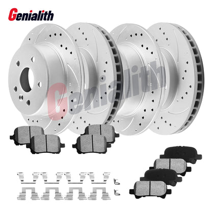Set of 4 Brake Rotors & Ceramic Brake Pads for Toyota Avalon (2000–2004)