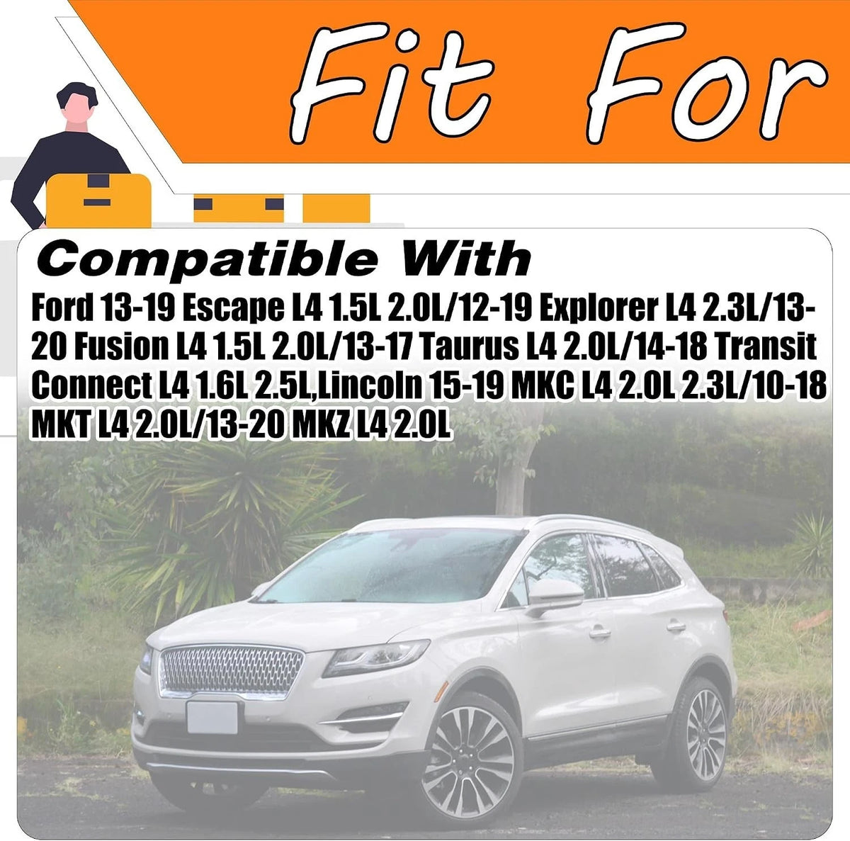 6F35 Transmission Filter & Gasket Kit for Ford Lincoln (Complete Service)