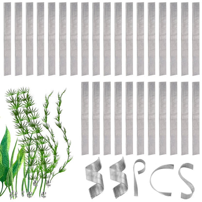 55 PCS Aquarium Plant Weights for Fish Tank Pond