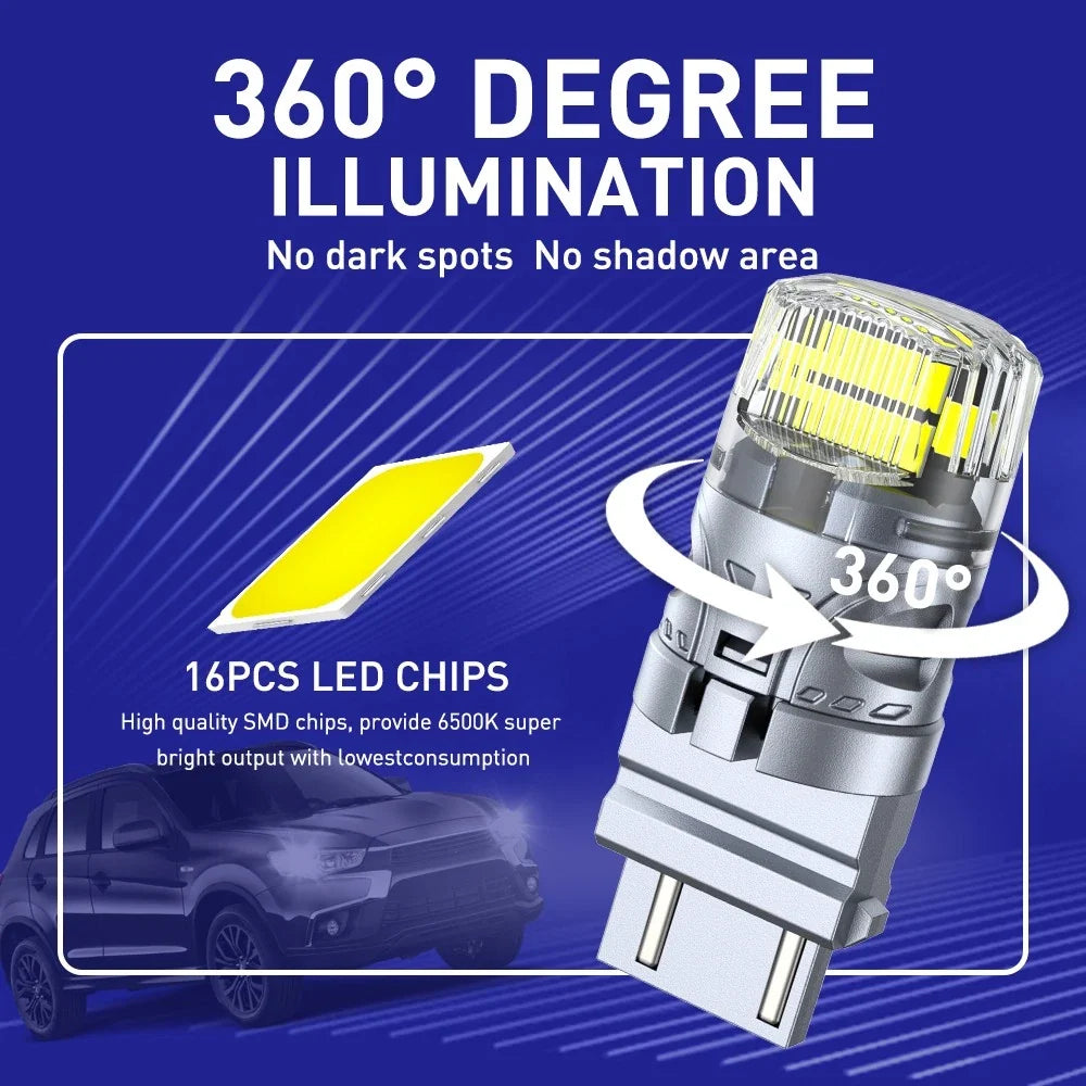 2X 3157 3057 LED Brake Stop Tail Light Bulb for Chevy Silverado 1500 (1999–2012)