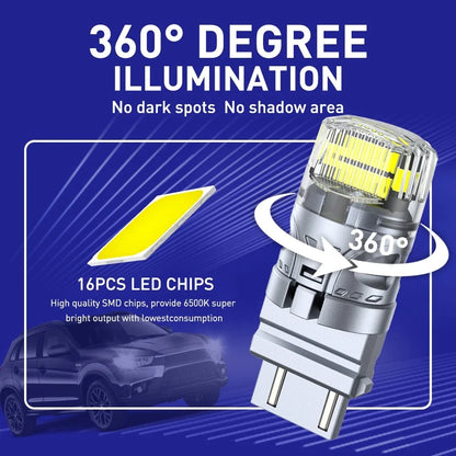 2X 3157 3057 LED Brake Stop Tail Light Bulb for Chevy Silverado 1500 (1999–2012)
