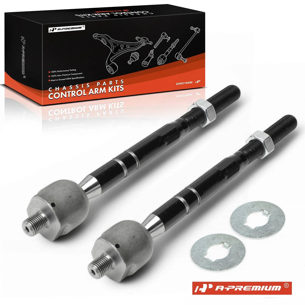 2X Front Inner Tie Rod End for Toyota Camry (2007–2011) - 4550339315, 4553530030, GS86727