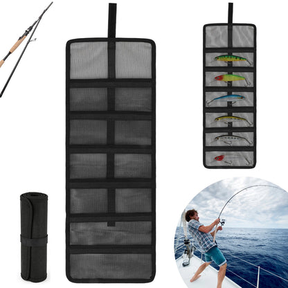 6 Pocket Roll Up Fishing Lure Bag - Protective Tackle Storage