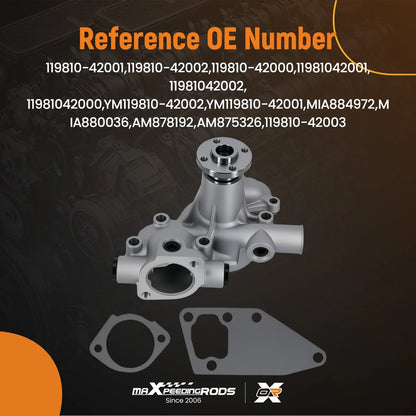 Aluminum Water Pump for Yanmar B25V B27