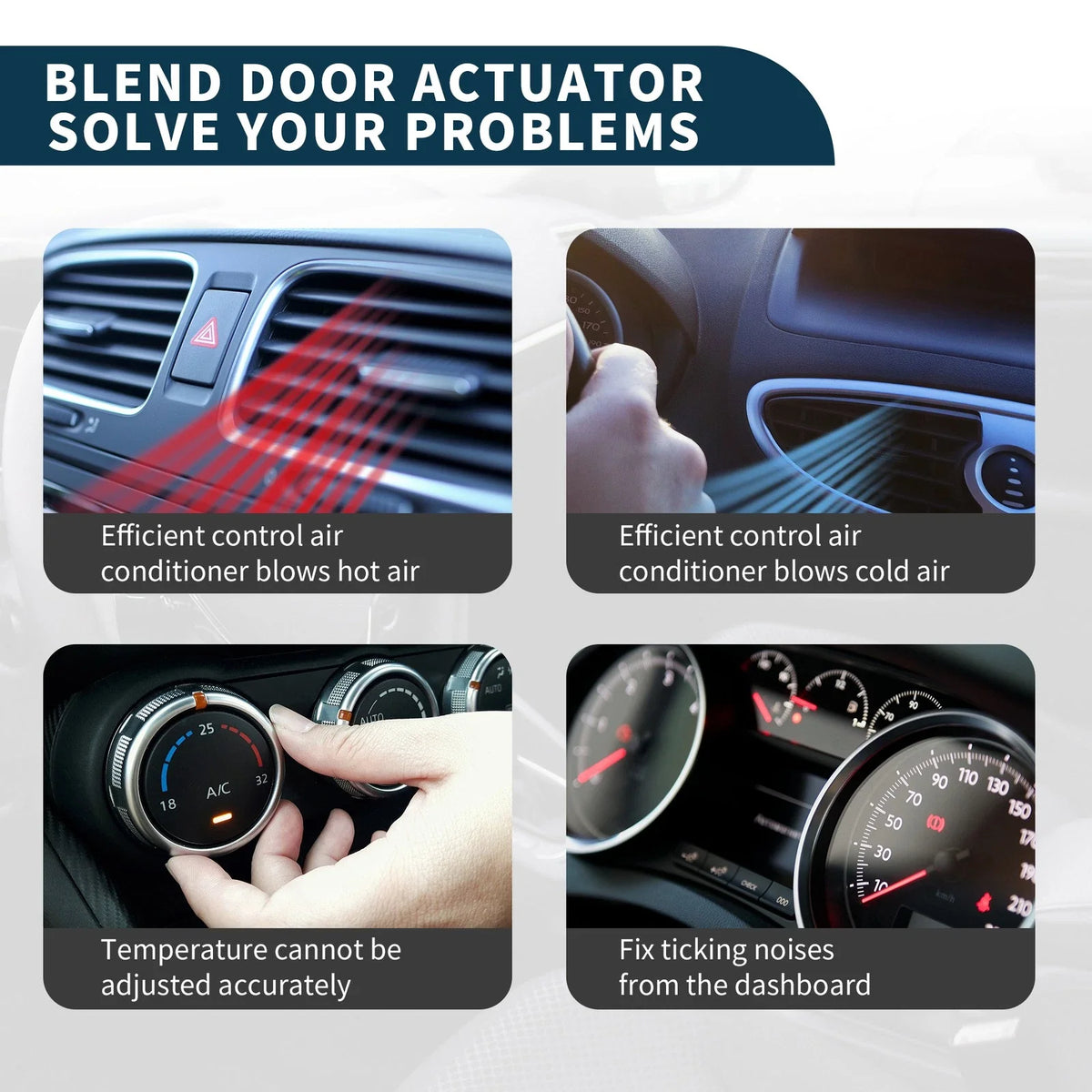 HVAC Heater Blend Door Control Actuator No.68232703AA for Dodge Durango (2014–2021)