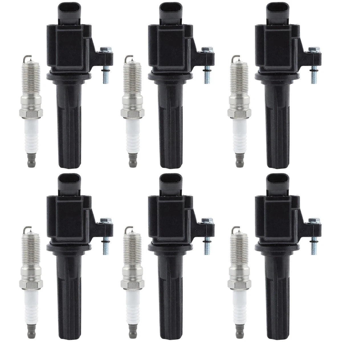 Ignition Coil and Spark Plug Kit for Chevy Trailblazer Saab 9-7x (2002–2009)