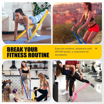 3 Levels Non-Latex Exercise Bands for 4.9ft (No Part Numbers)