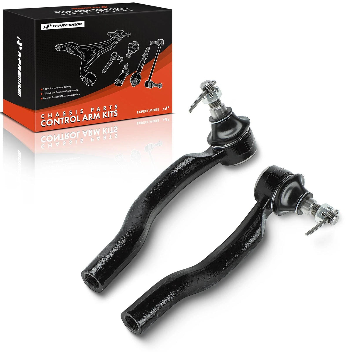 2X Front Side Outer Tie Rod End for Ford Edge Lincoln MKX (2007–2014) GS40609, MS40609, TXMS40609