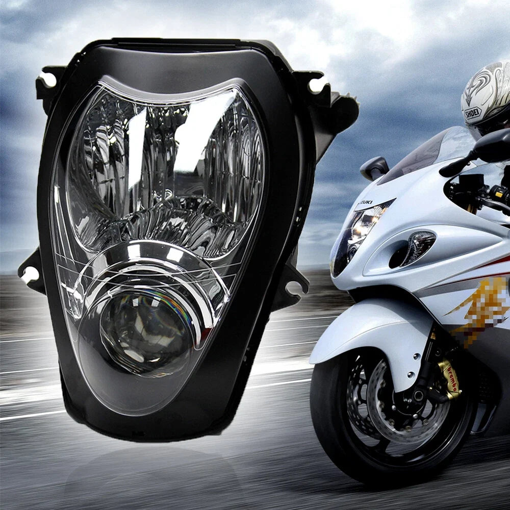 Clear Headlight Lamp Assembly for Suzuki Hayabusa GSX1300R (1999–2007)