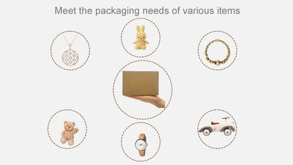 Set of 50 Brown Corrugated Shipping Boxes (7x5x2 Inch)