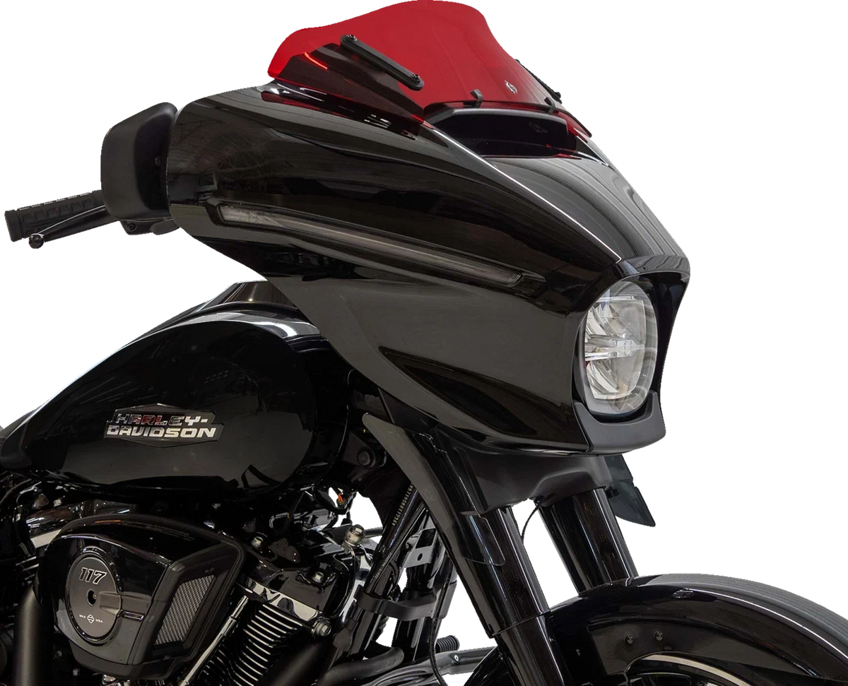 Klock Werks Kolor Flare Windshield 6.5" for FLHX (2014–2023) - Red KWW-01-0741