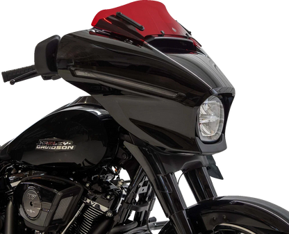 Klock Werks Kolor Flare Windshield 6.5" for FLHX (2014–2023) - Red KWW-01-0741
