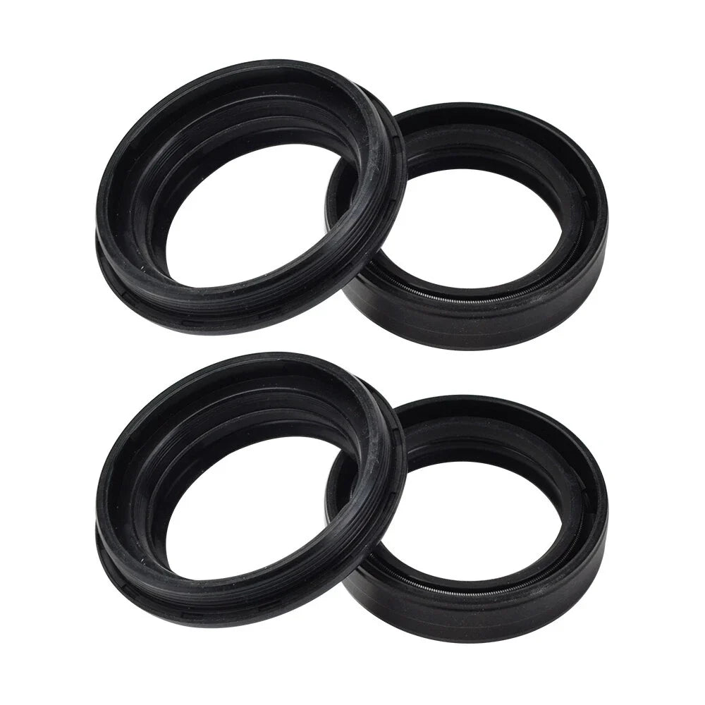Set of 2 Front Fork Oil Dust Seals Kit for Kawasaki Ninja 250R 500 500R