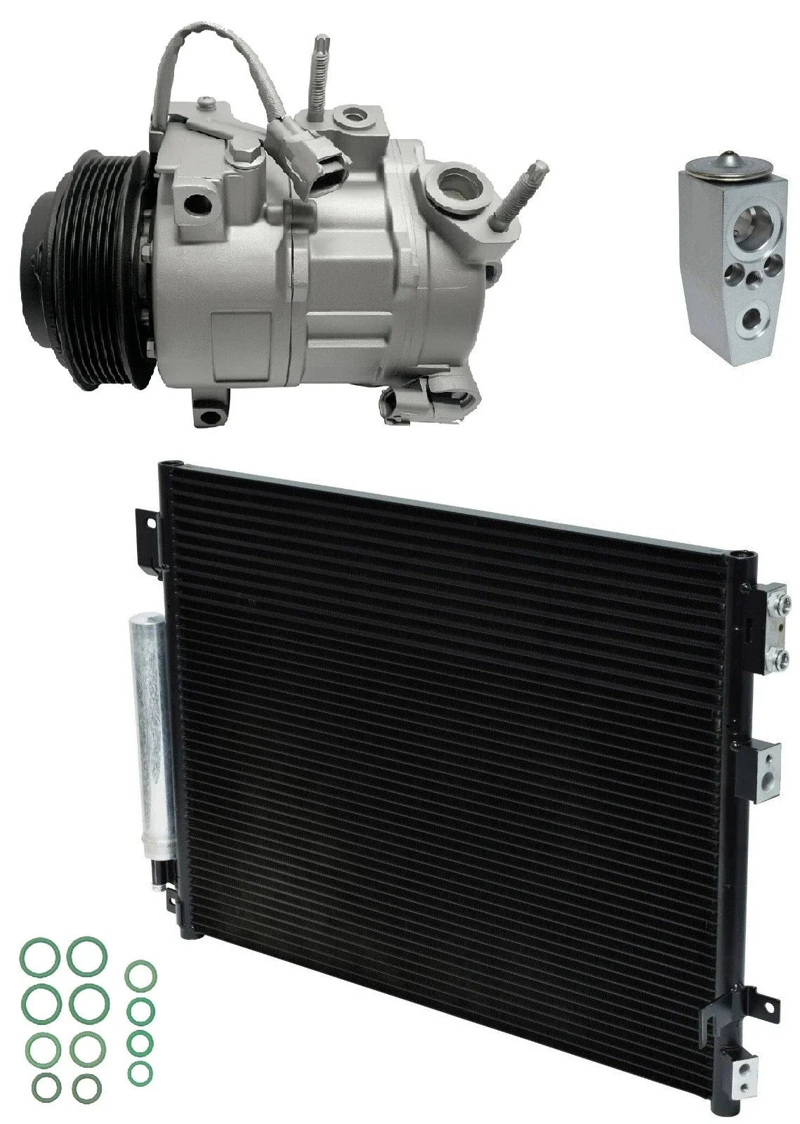 AC Compressor Kit With Condenser for Dodge Charger 6.2L (2017–2017)